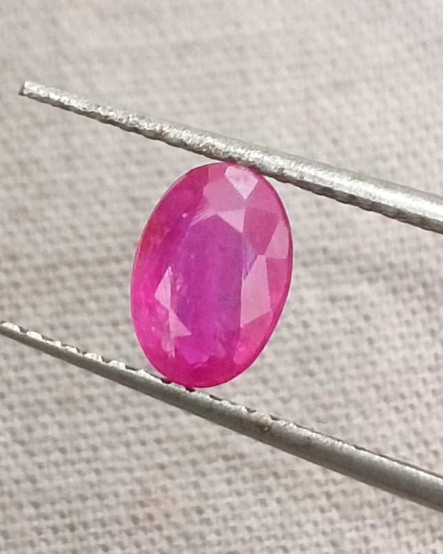GSI Certified 0.92ct Mozambique Ruby, Natural Untreated Gemstone
