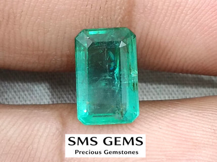 Emerald Natural 2.93ct Certified Medium Green Octagon Cut Loose Gemstone