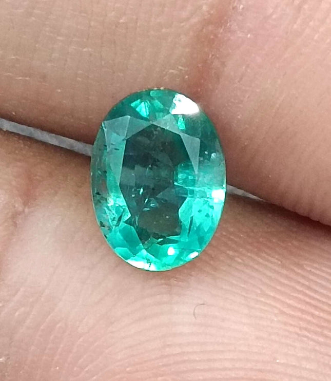 Certified 1.44ct Natural Zambian Emerald