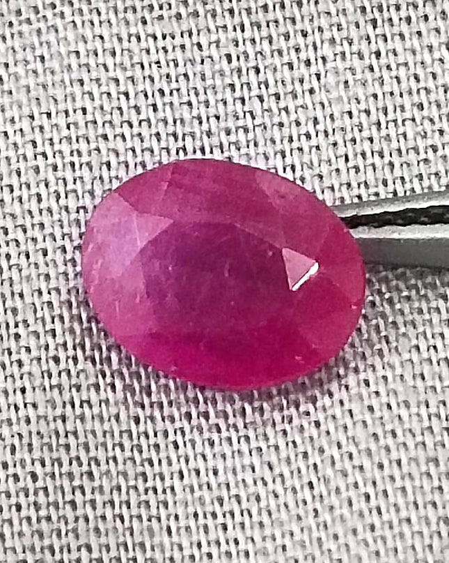 GSI Certified 2.07ct Mozambique Ruby, Natural Untreated Gemstone