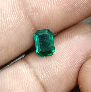 Natural Emerald 1.04ct SGL Certified Zambian Deep Green Minor Oiled Octagon Cut Loose Gemstone