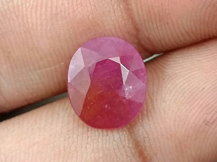 Mozambique Ruby 5.54ct Natural Red Oval Cut Unheated Certified Loose Gemstone