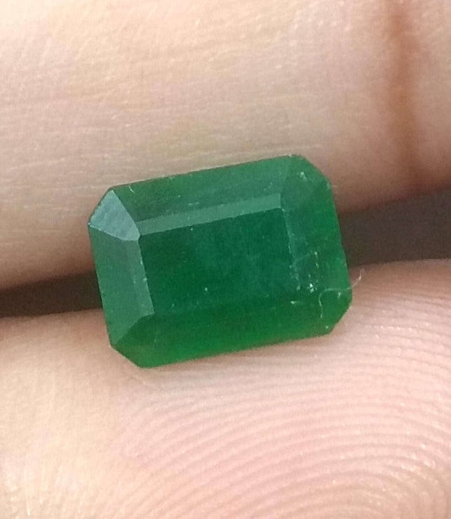 Certified 1.68ct Natural Zambian Emerald.