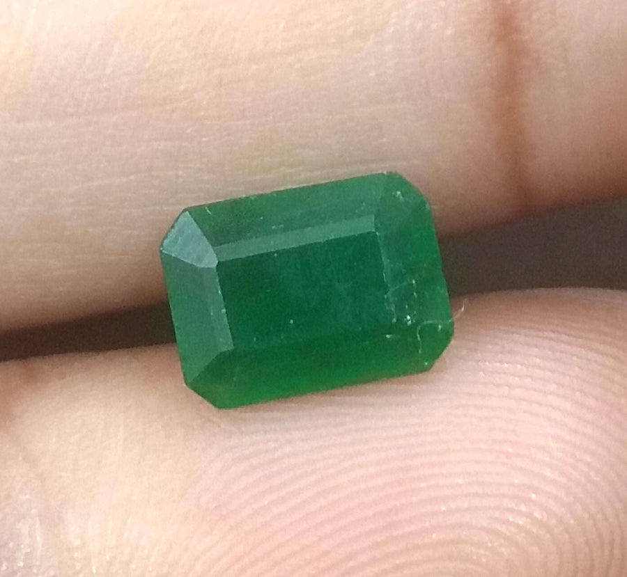 Certified 1.68ct Natural Zambian Emerald.