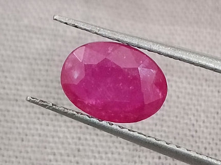 GSI Certified 1.50ct Mozambique Ruby, Natural Untreated Gemstone