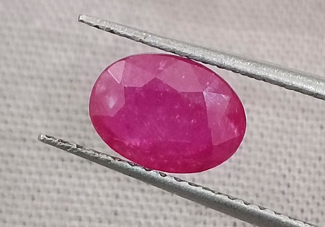 GSI Certified 1.50ct Mozambique Ruby, Natural Untreated Gemstone