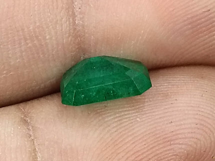 Zambian Emerald 2.47ct Medium Deep Pure Green Certified Natural Loose Gemstone