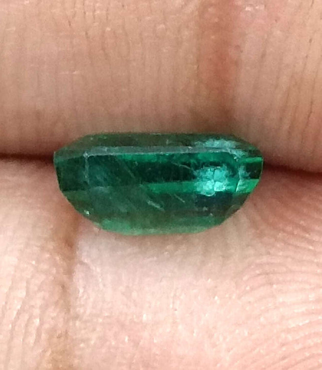 Certified 1.62ct Natural Zambian Emerald