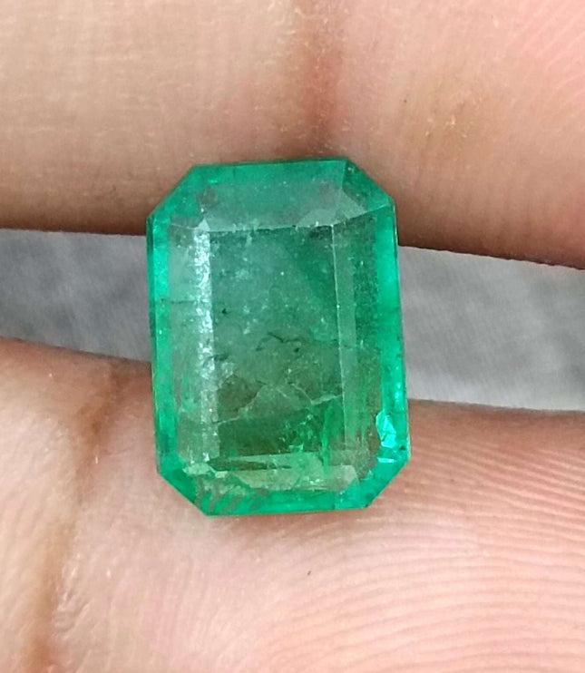 Certified 3.16ct Natural Panjshir Emerald