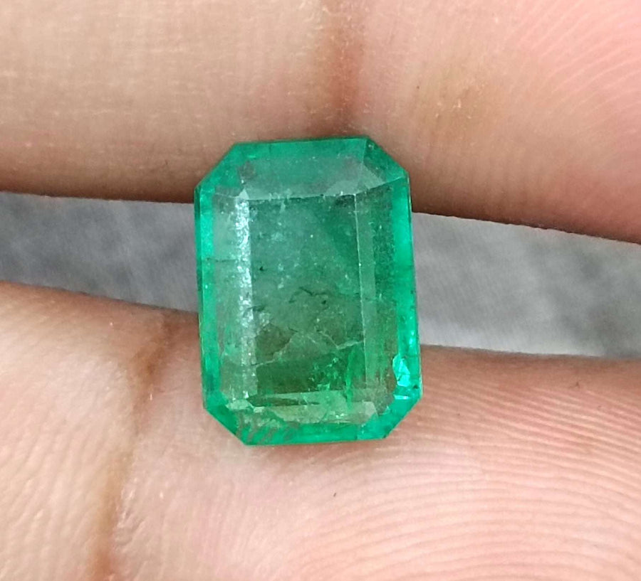 Certified 3.16ct Natural Panjshir Emerald