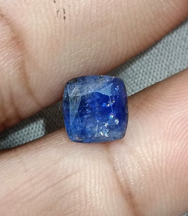 3.44ct Certified  Blue Ceylon Sapphire, Natural Only Heat Earth Mined Gemstone.