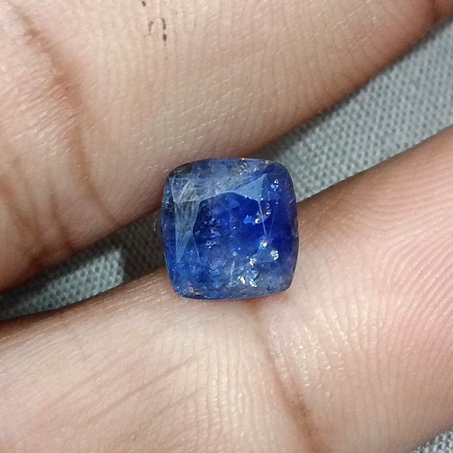 3.44ct Certified  Blue Ceylon Sapphire, Natural Only Heat Earth Mined Gemstone.