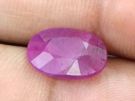 African Ruby 4.73ct Untreated Oval Cut Loose Gemstone