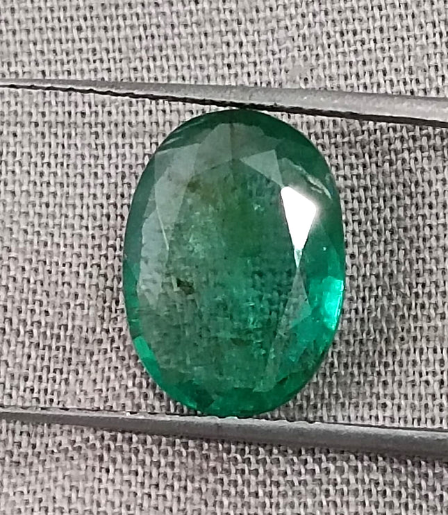 Certified 3.40ct Zambian Emerald