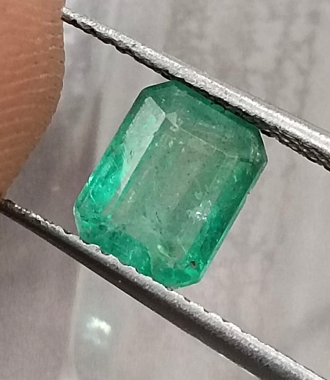 Panjshir Emerald 1.33ct Certified Natural Emerald cut Minor Oiled Loose Gemstone