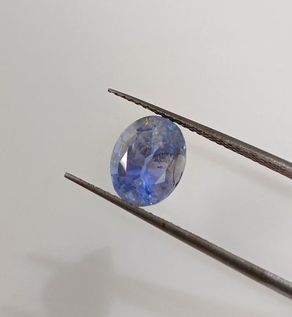 GSI Certified 2.83ct Blue Ceylon Sapphire , 100% Natural Untreated Earth Mined Gemstone