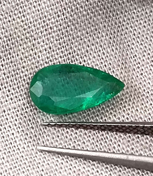 Certified 1.33ct Zambian Natural Emerald