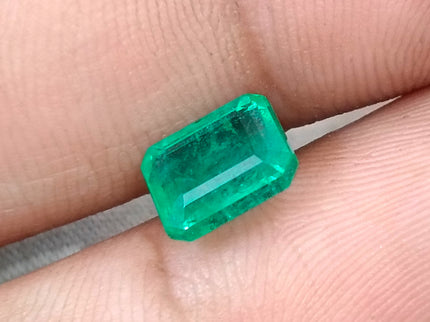 2.12ct Panjshir Emerald Medium Green Octagon Cut SGL Certified Gemstone