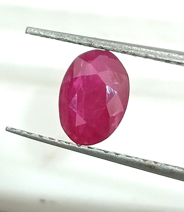GSI Certified 1.03ct Mozambique Ruby, Natural Untreated Ruby