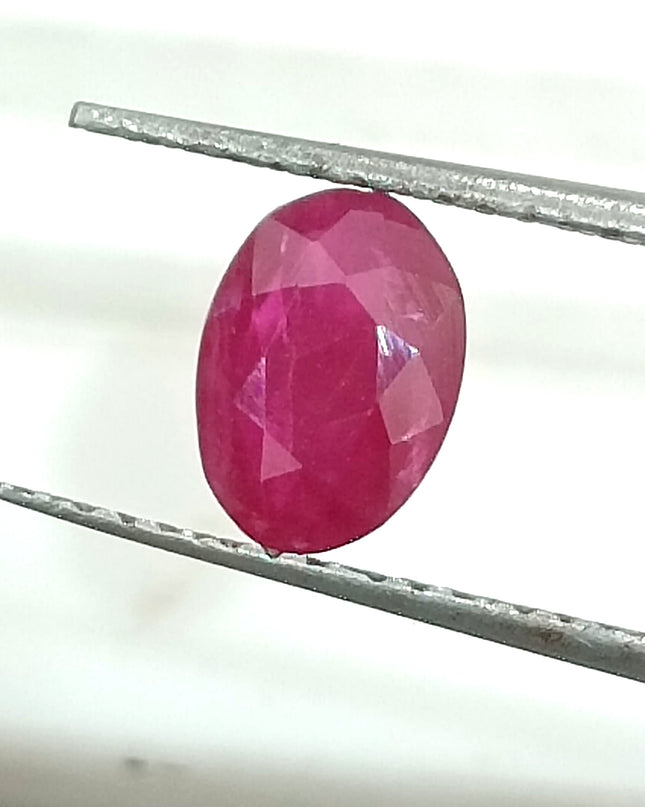 GSI Certified 1.03ct Mozambique Ruby, Natural Untreated Ruby