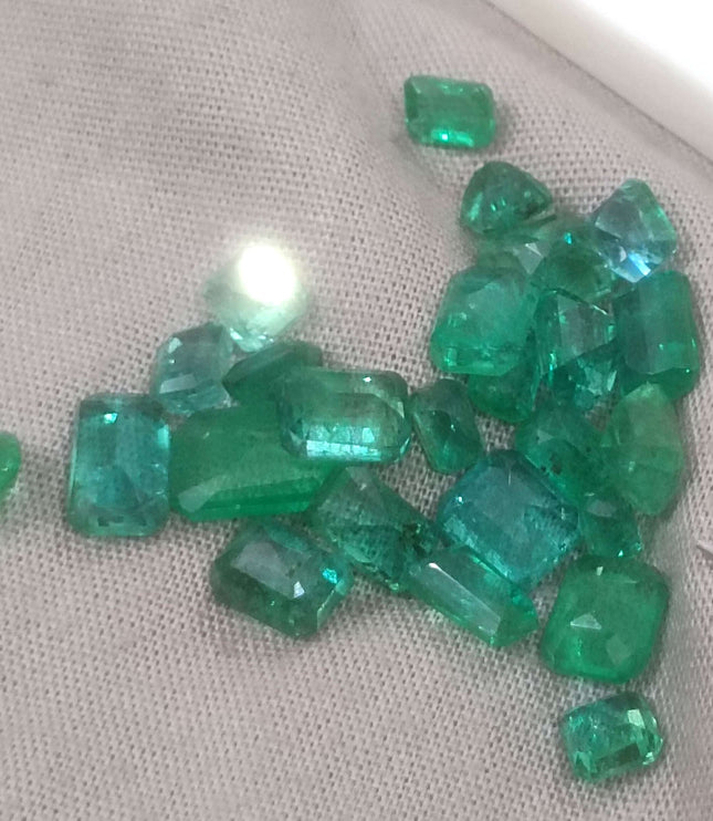 20.64ct Zambian Natural Emerald Parcel