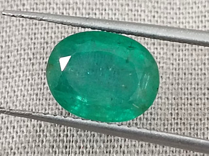 2.64ct Certified Natural Zambian Emerald, Green Loose  Gemstone