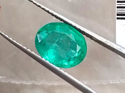 2.09ct Bright Medium Sea Foam Green SGL Certified Oval Cut Gemstone