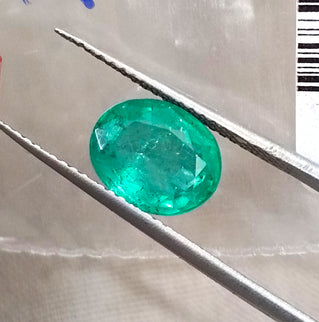 2.09ct Bright Medium Sea Foam Green SGL Certified Oval Cut Gemstone