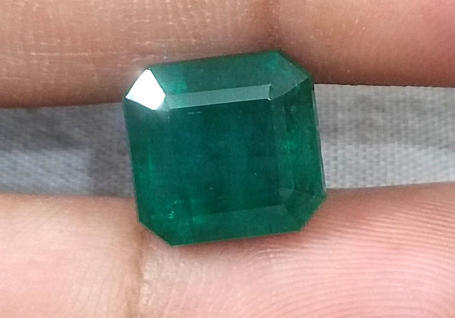 8.50ct Deep Green Natural Emerald, Earth Mined Loose Gemstone