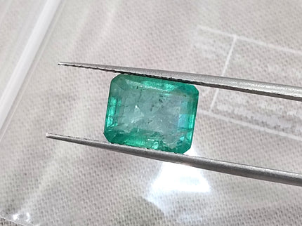 2.93ct Natural Emerald Medium Green Octagon Cut Loose Gemstone