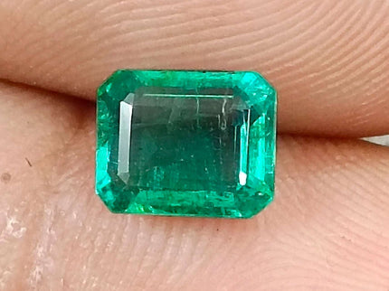 Certified 1.57ct Zambian Natural Emerald
