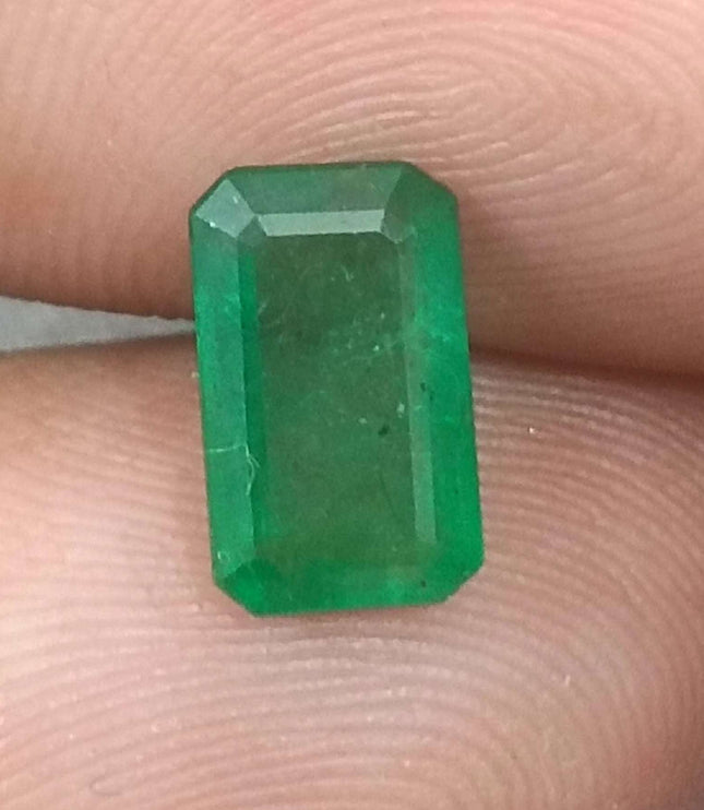 Swat Emerald 1.66 Certified Natural Medium Deep Green Gemstone
