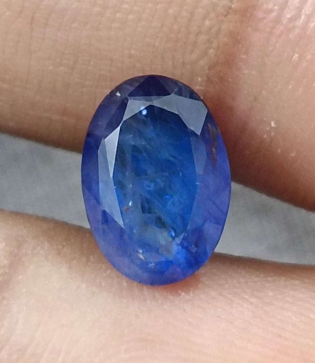 Royal Blue Sapphire 4.01ct Natural Oval Cut Loose Gemstone