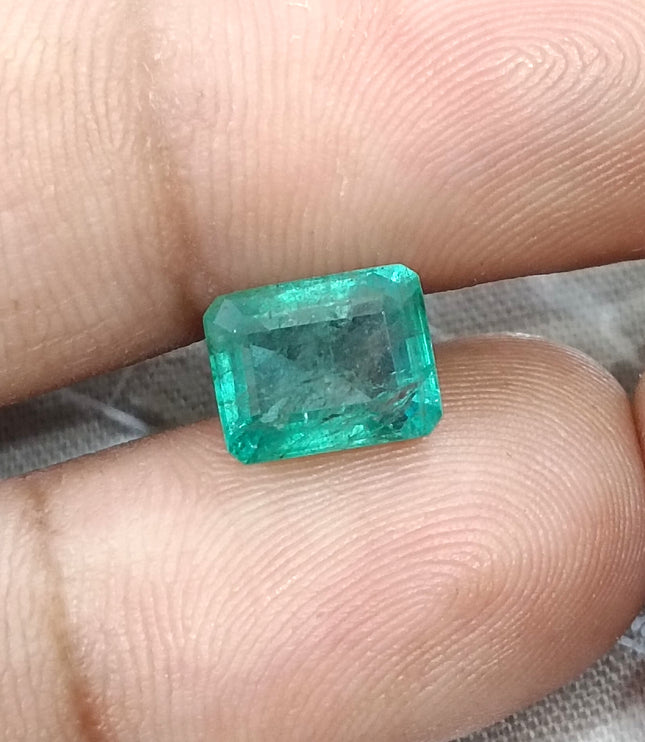 2.93ct Natural Emerald Medium Green Octagon Cut Loose Gemstone