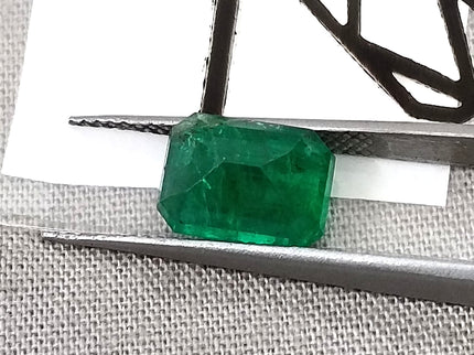 Natural Emerald 2.81ct Certified Deep Royal Green Octagon Cut Gemstone