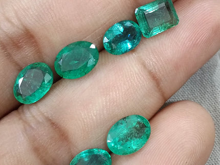 Natural Emerald Lot 8.50ct Medium Green Zambian Loose Gemstones