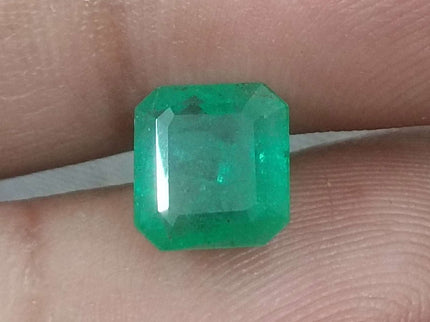 Zambian Emerald 2.24ct Certified Natural Octagon Cut Loose Gemstone