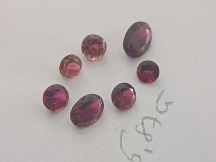 Rubellite tourmaline lot of 5.87ct