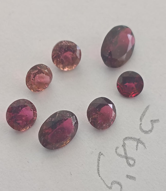 Rubellite tourmaline lot of 5.87ct