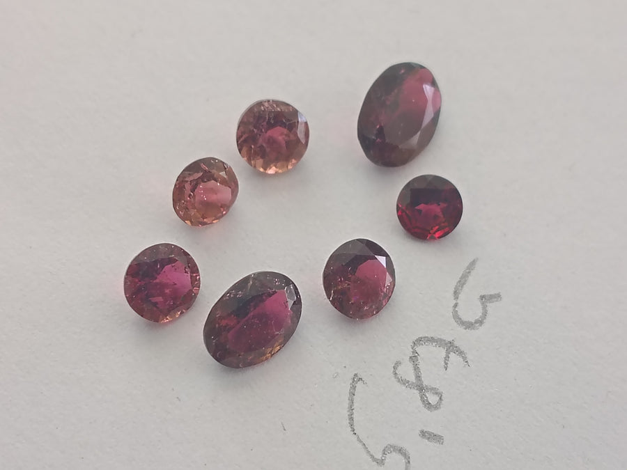 Rubellite tourmaline lot of 5.87ct