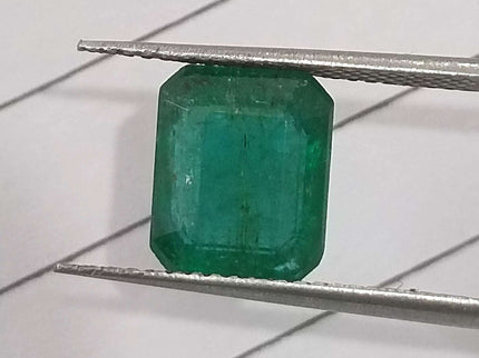 Certified 3.21 Zambian Natural Emerald.