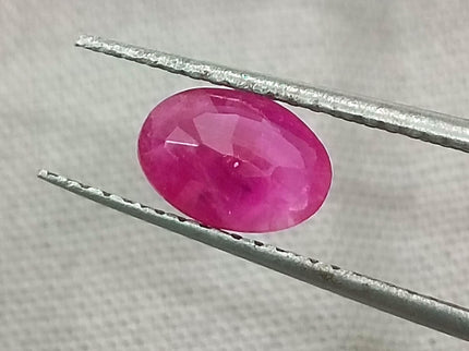 GSI Certified 0.87ct Mozambique Ruby, Natural Untreated Gemstone
