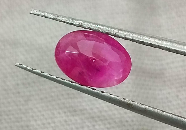 GSI Certified 0.87ct Mozambique Ruby, Natural Untreated Gemstone