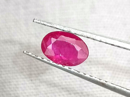Certified 0.49ct Natural Unheated Blood Red Mozambique Ruby.