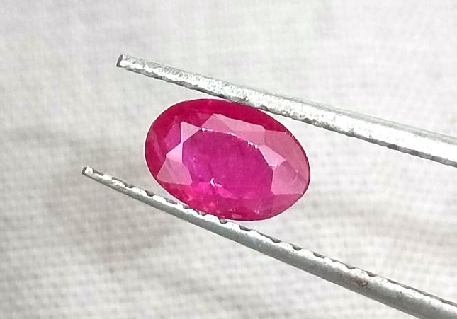 GSI Certified 0.49ct Blood Red Mozambique Ruby, Natural untreated Gemstone