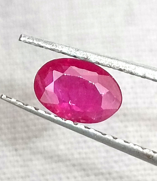 Certified 0.49ct Natural Unheated Blood Red Mozambique Ruby.