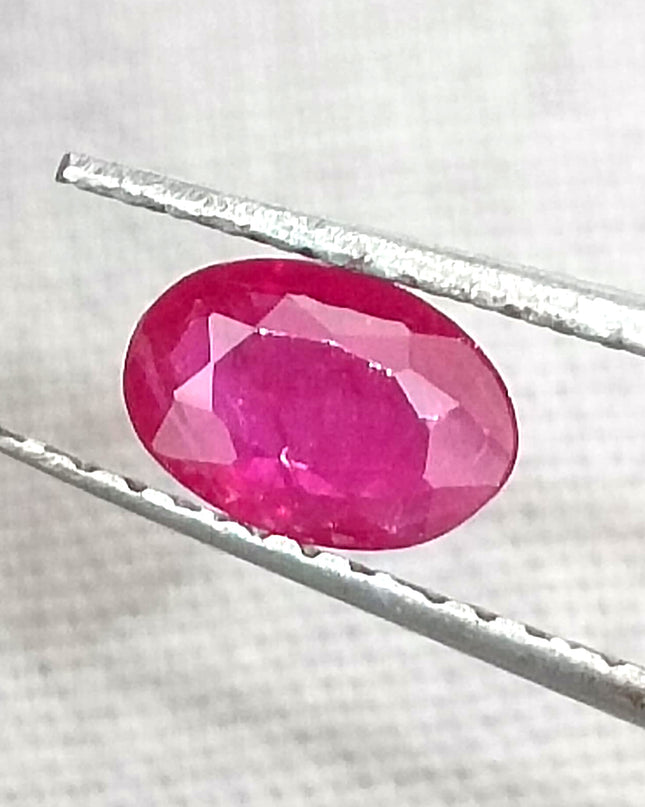 GSI Certified 0.49ct Blood Red Mozambique Ruby, Natural untreated Gemstone