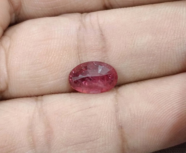 2.84ct Mozambique Ruby Untreated Natural SGL Certified Rasberry Red Stone