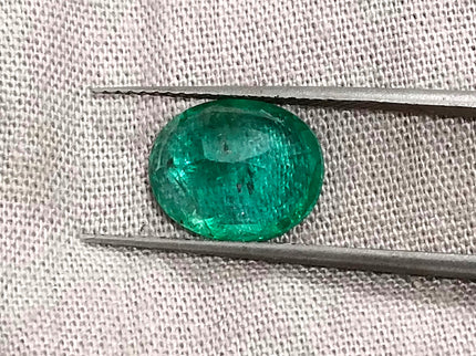 Russian Emerald 3.10ct Natural Sea Green Oval Cut Loose Gemstone
