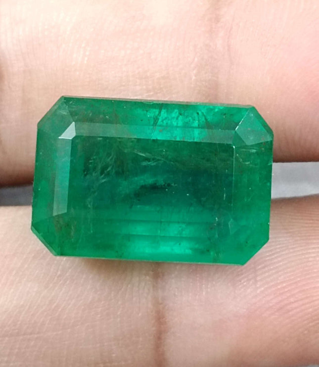Swat Emerald 29.19ct Natural Deep Velvet Green Gemstone